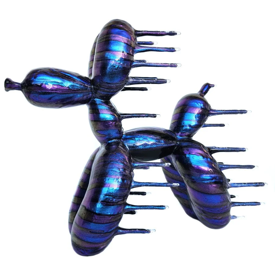 Blown Away Balloon Dog (Large) - Galactic Blast