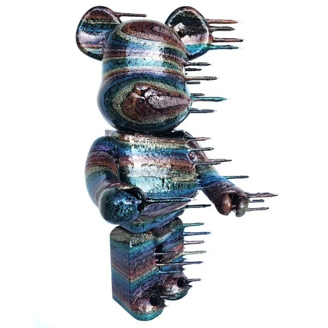Blown Away 1000% Bearbrick - Galactic Rainbow