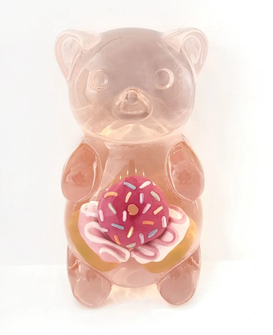 Yummy Bear - three DotNuts - Pink