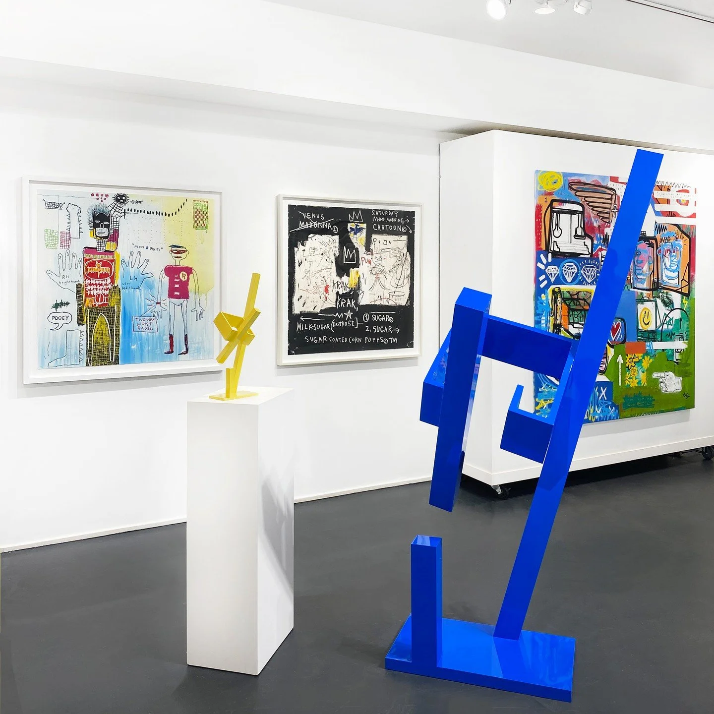 Stop by our SoHo gallery this weekend to explore street, contemporary and sculpture works from #JeanMichelBasquiat to @clarencejamesart.

Also 🎬 join us on West Broadway for a solo exhibition with featured artist @janemanus.sculptor next Thursday, M