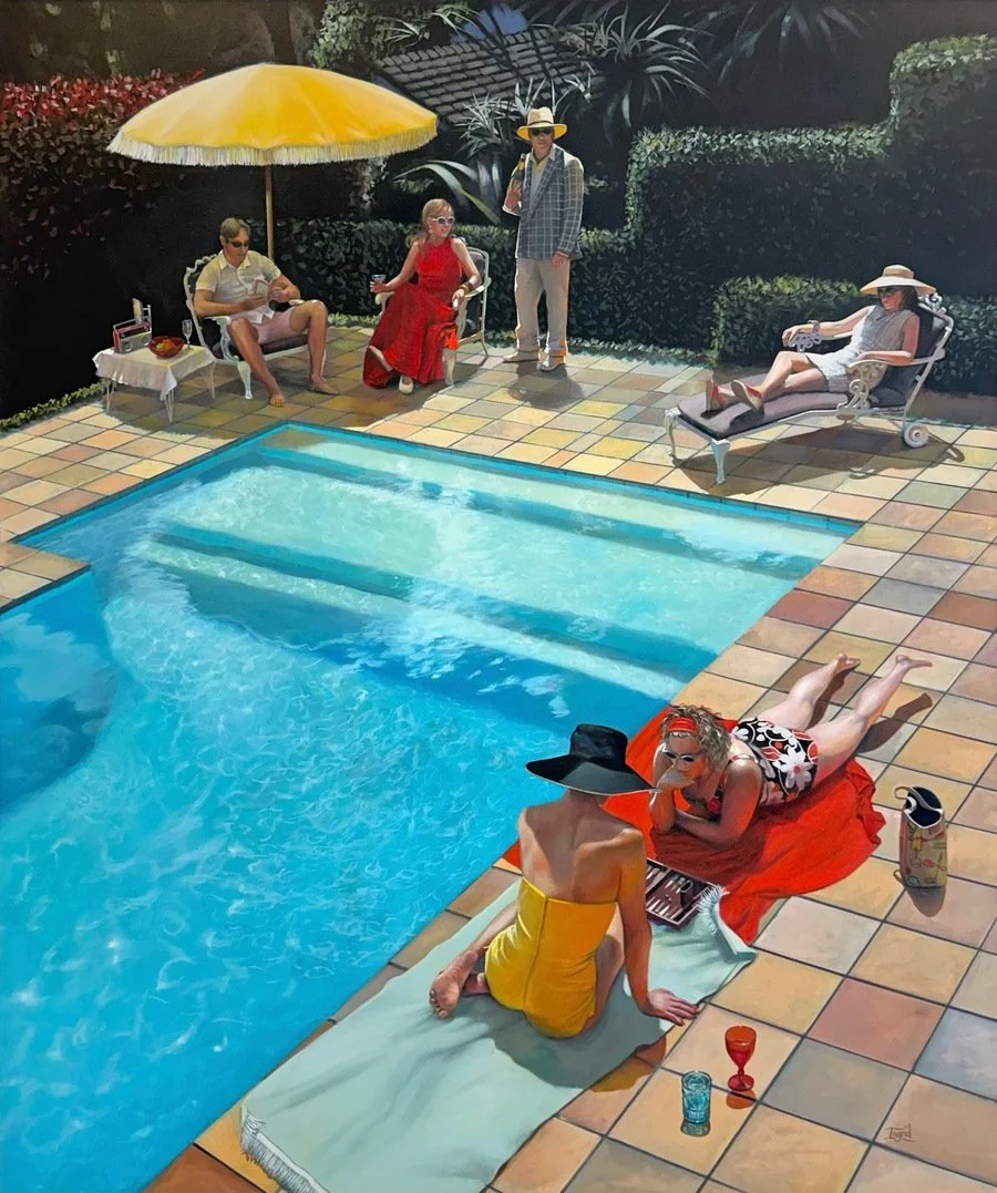 Backgammon by the Pool