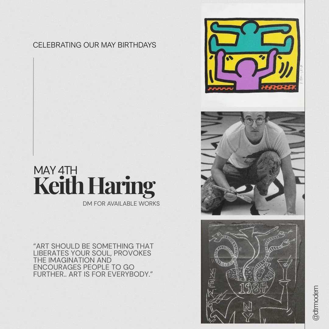 May is a big month to celebrate legendary artists and some of our contemporary favorites! Honoring #KeithHaring, @donaldsultan, #SalvadorDali and @juraj.kralik.art 🎊✨

See a preview of available works by each artist, and DM us to inquire about their