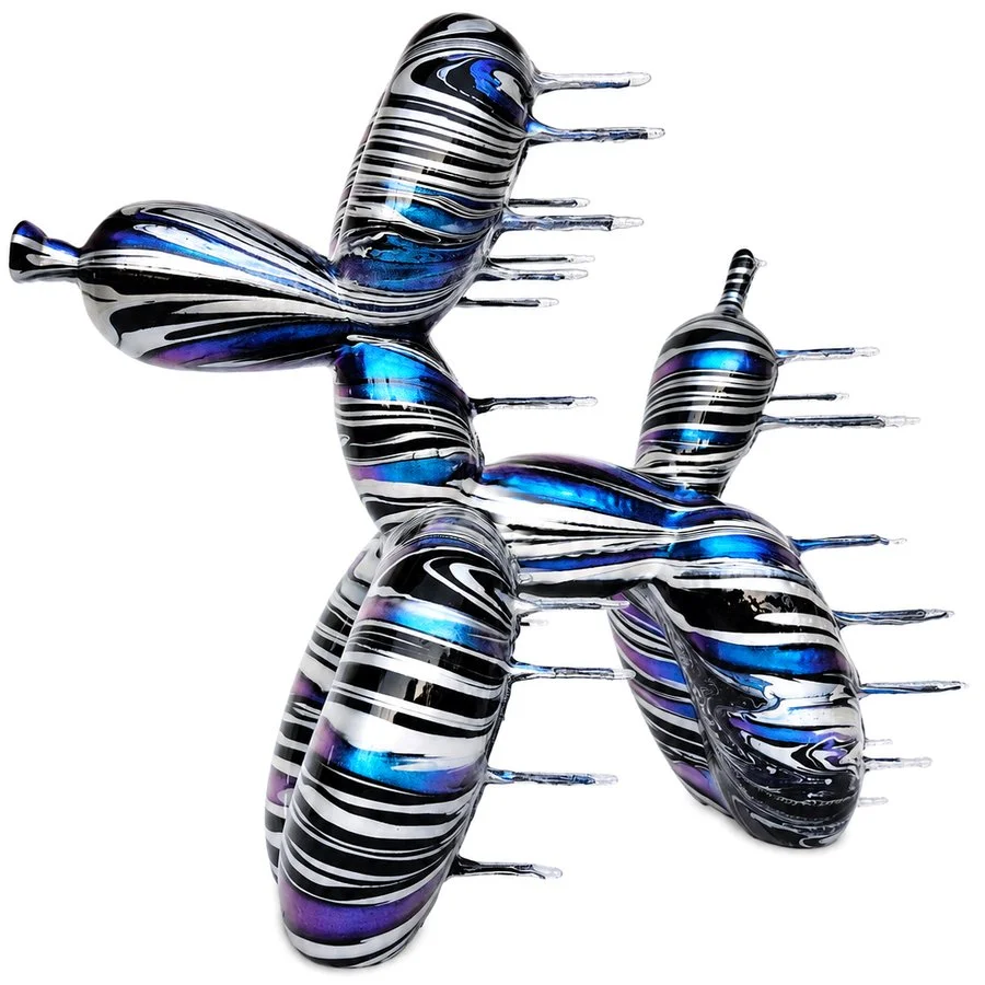 Blown Away Balloon Dog XL - Galactic Marble