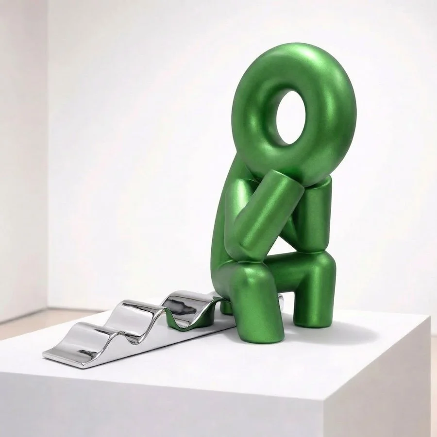 Thinker  (Green/Chrome Base) 