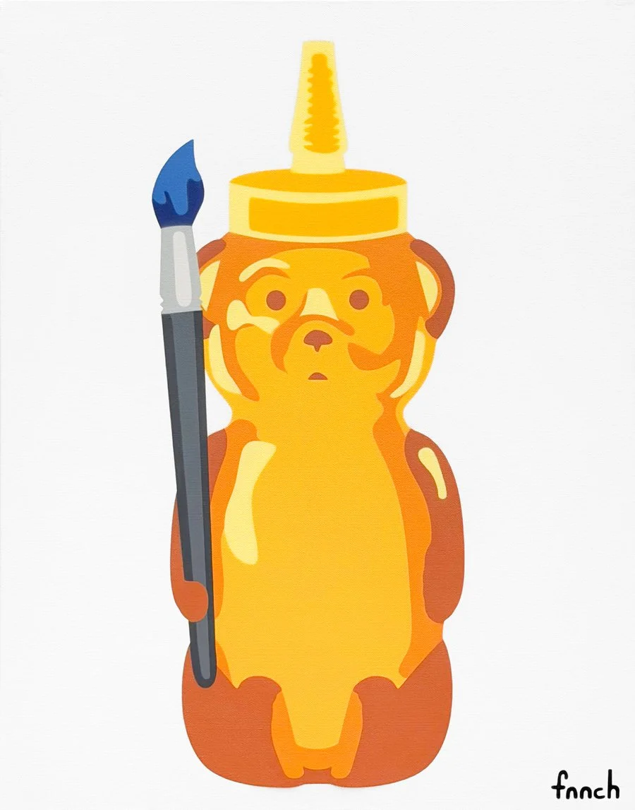 Artist Bear (Blue)