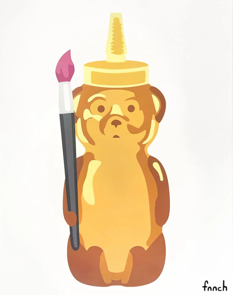 Artist Bear (Pink)