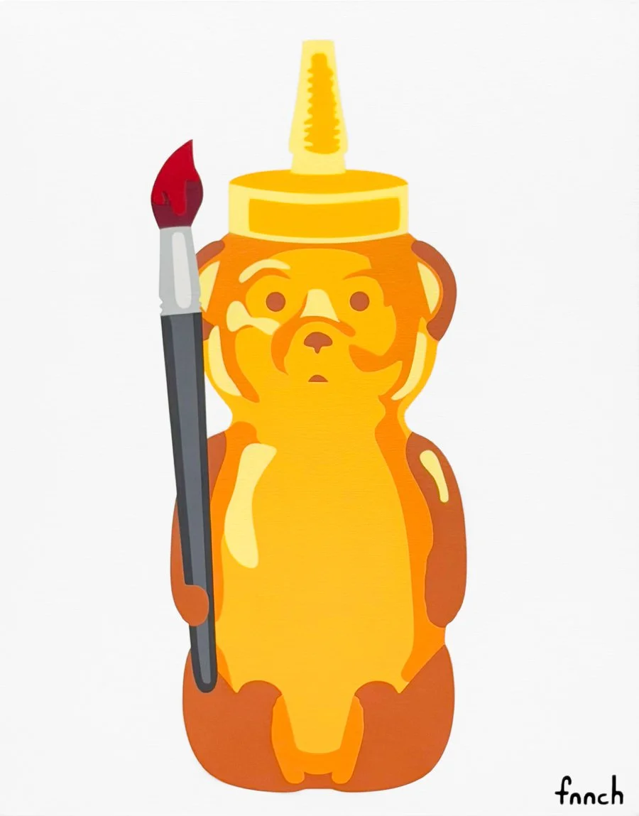 Artist Bear (Red)