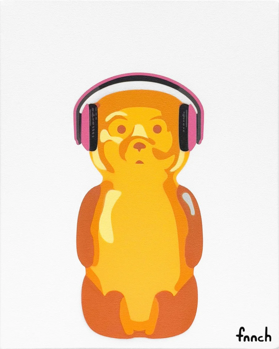 DJ Bear (Pink)