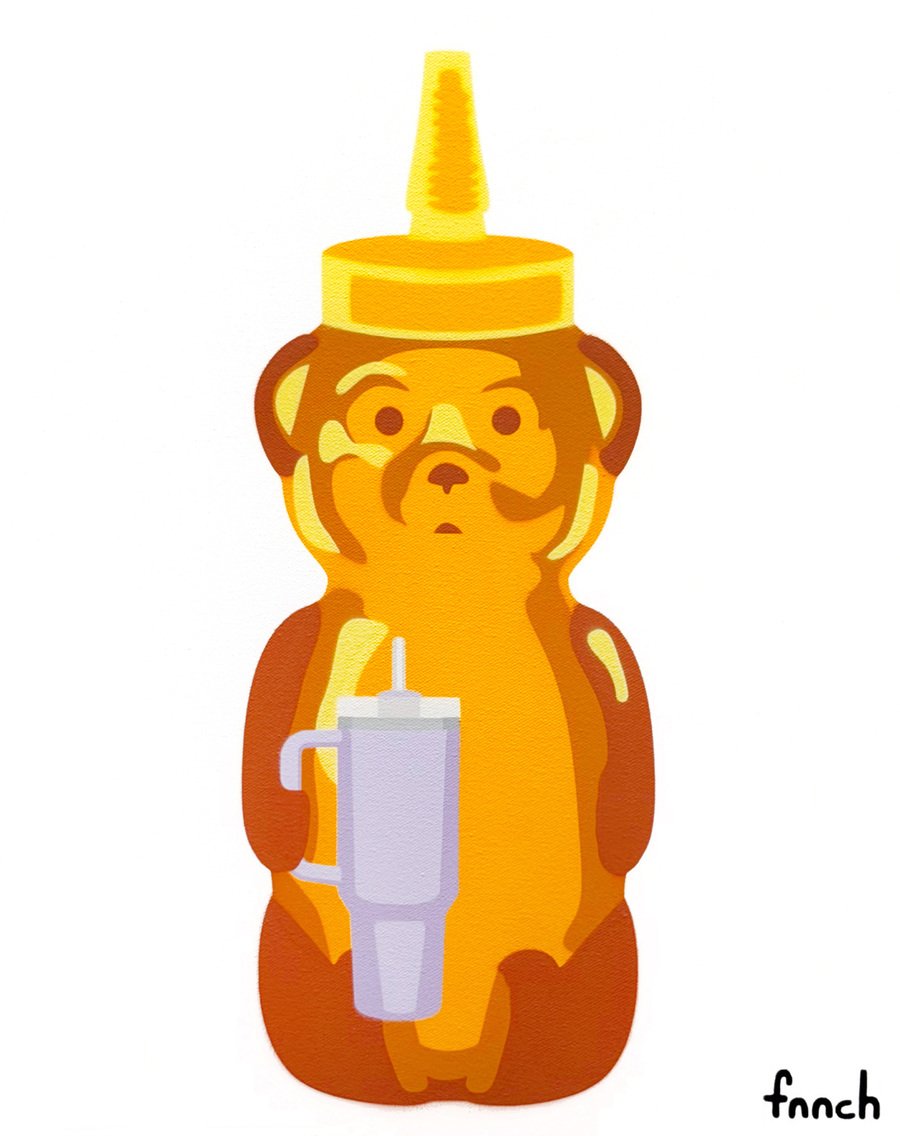 Tumbler Bear (Purple)