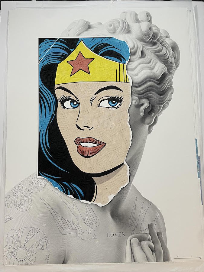 Wonder Woman  pencil Poster by Bill Richards  Fine Art America