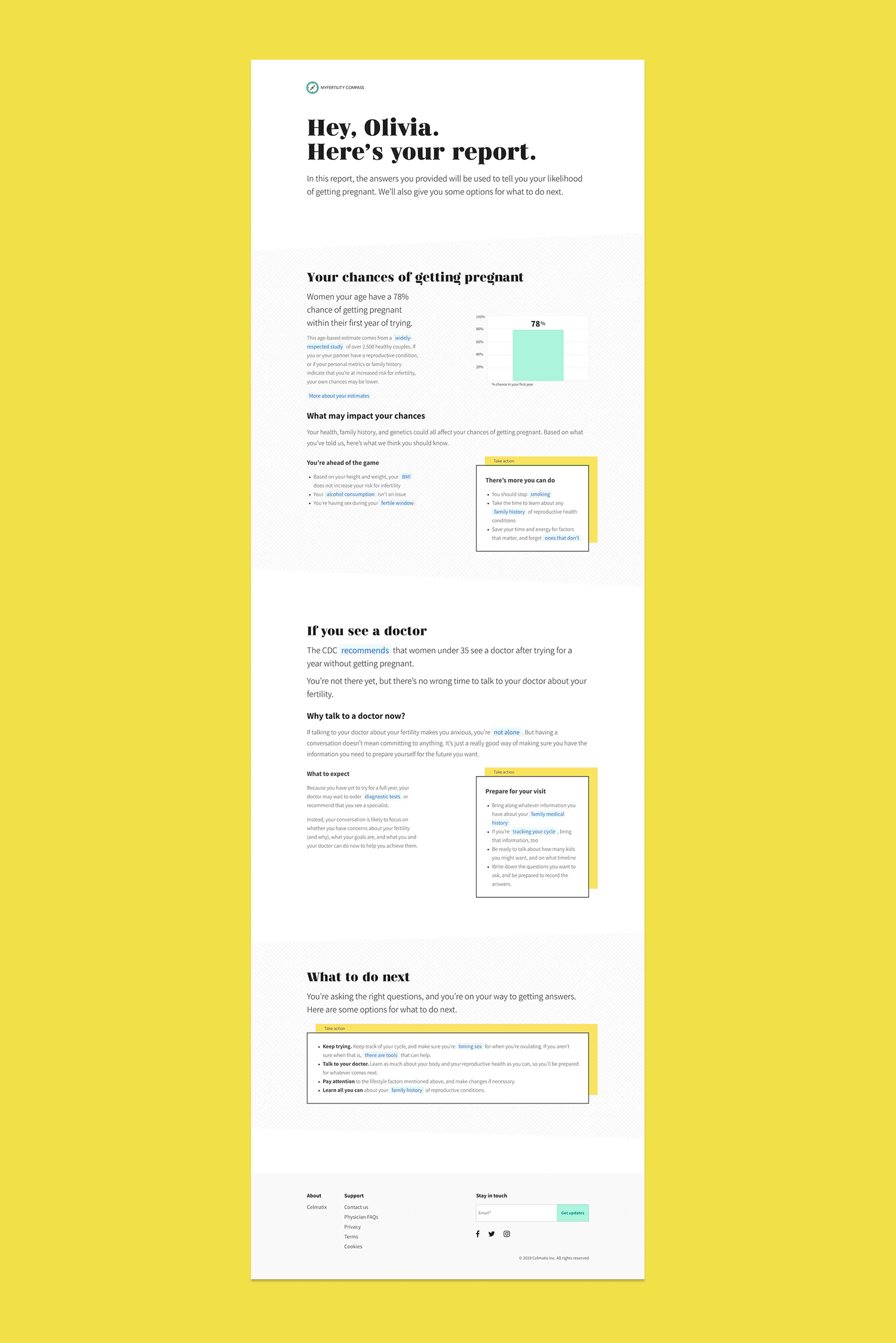 Personalized Report