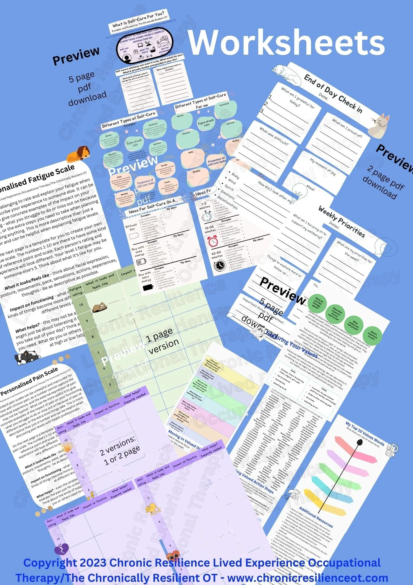 Chronic Resilience lived experience occupational therapy