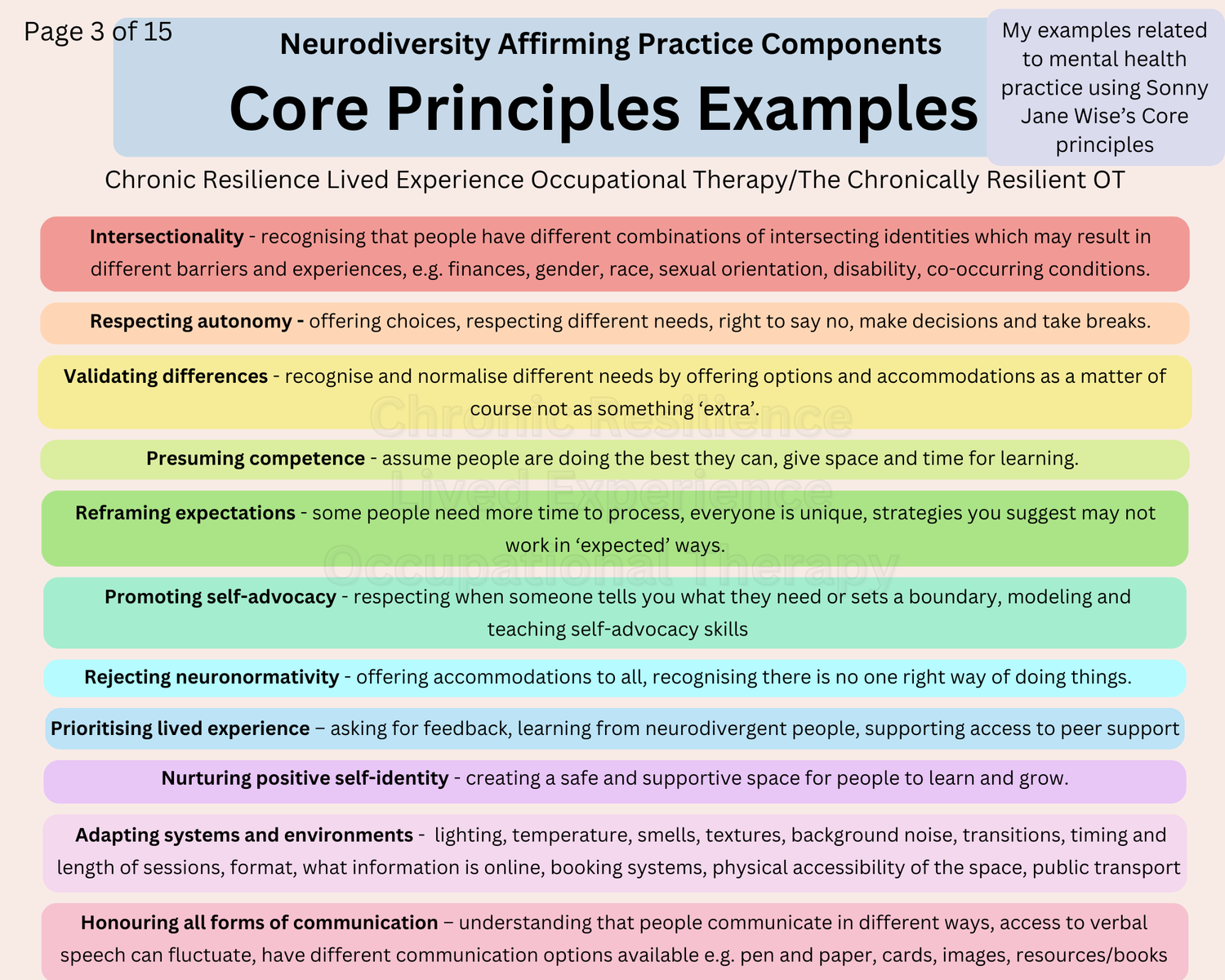 Neurodiversity Affirming Practice for Mental Health — Chronic Resilience OT