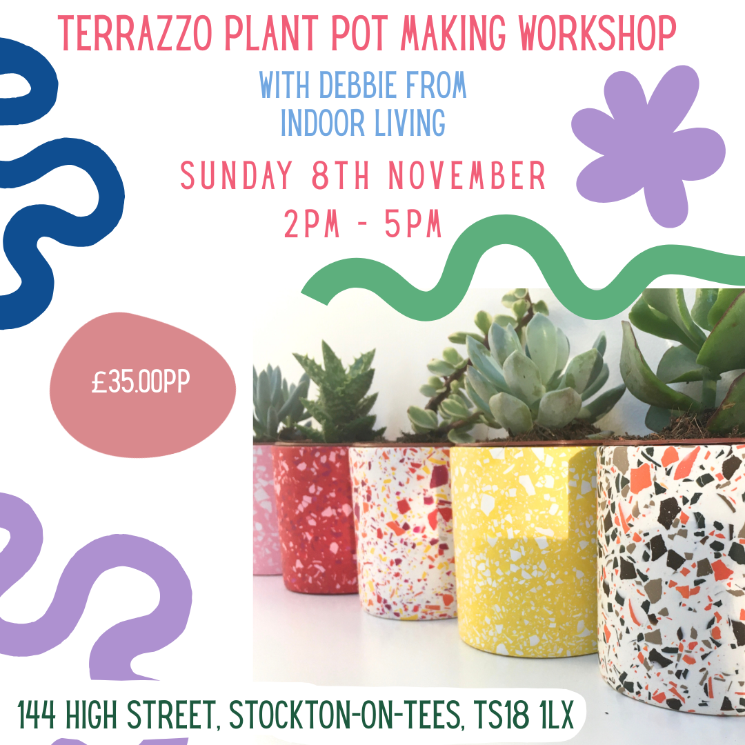 Terrazzo Plant Pot Making Workshop 08.11.2026 2 - 5pm