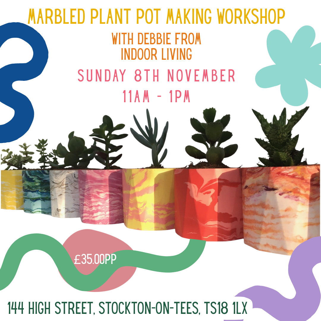 Marbled Plant Pot Making Workshop 08.11.2026 11 - 1pm