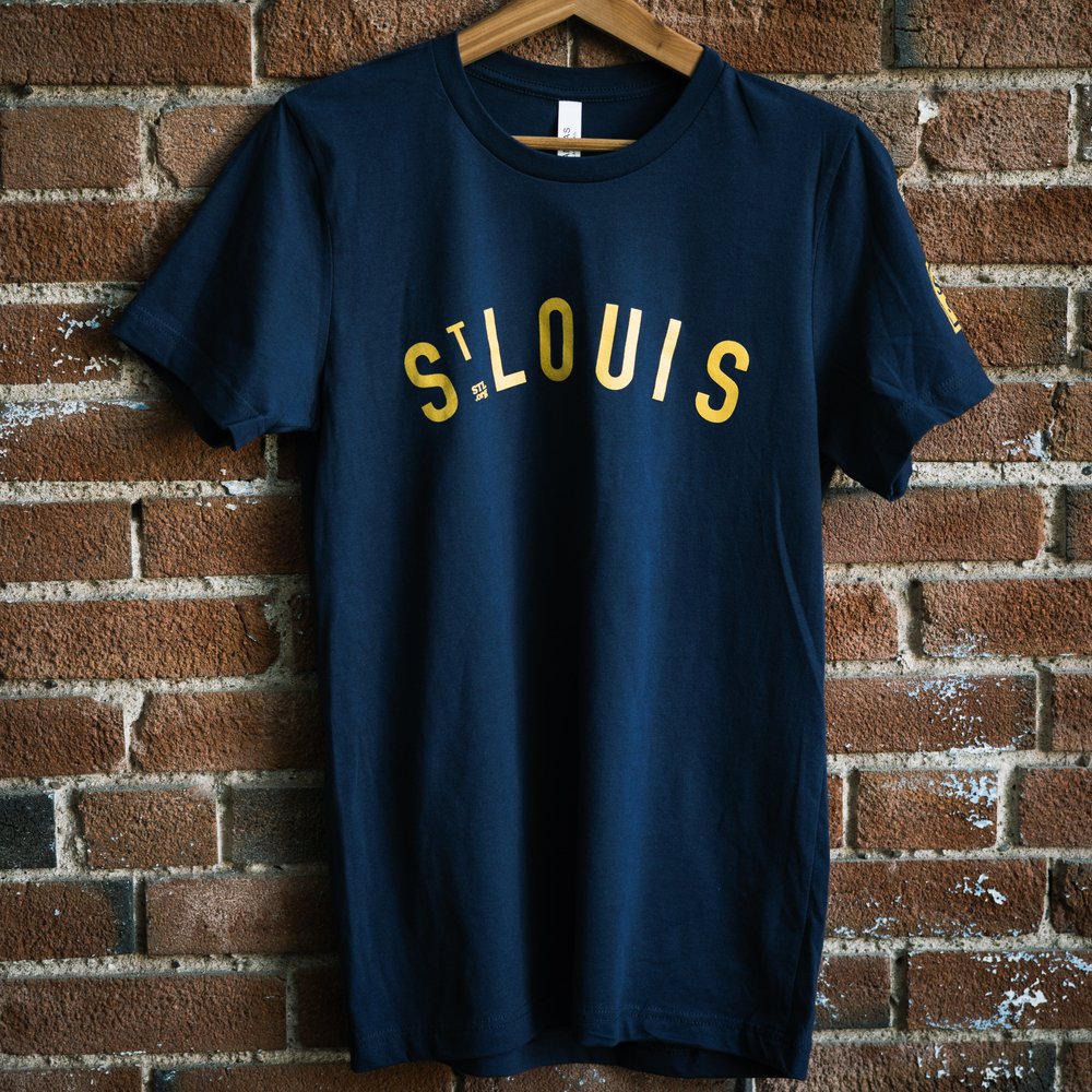 Saint Louis Statue Circle Tee, St Louis T-Shirt, STL, STL Shirt
