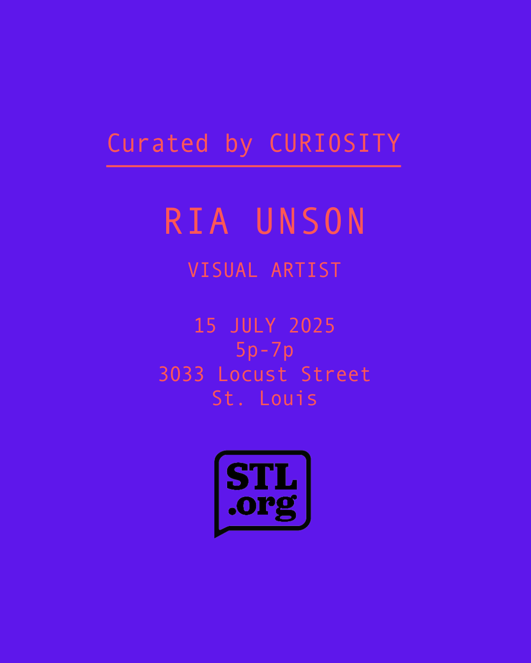 RIA UNSON: A Curated by CURIOSITY Event