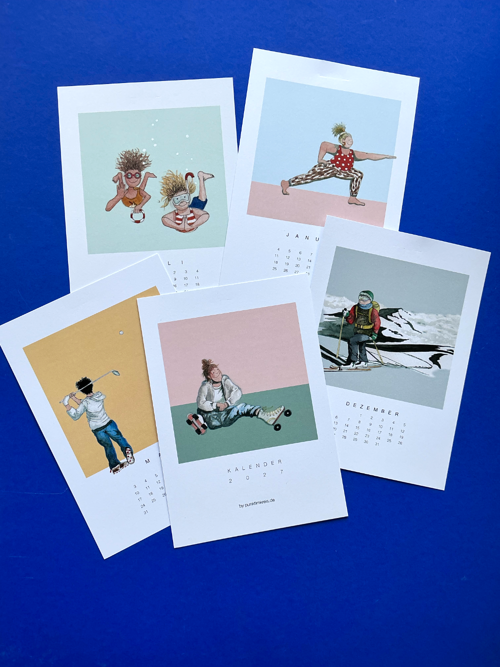KALENDER, 2027, MENSCHEN, AKTIVITÄTEN, SPORT, AUSGLEICH