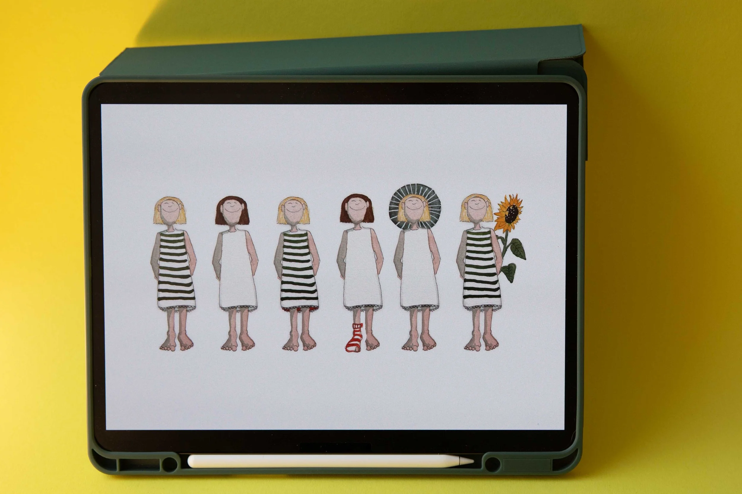 ILLUSTRATION, MUSIK, KOMPOSITION, KINDER, QUERFLÖTEN