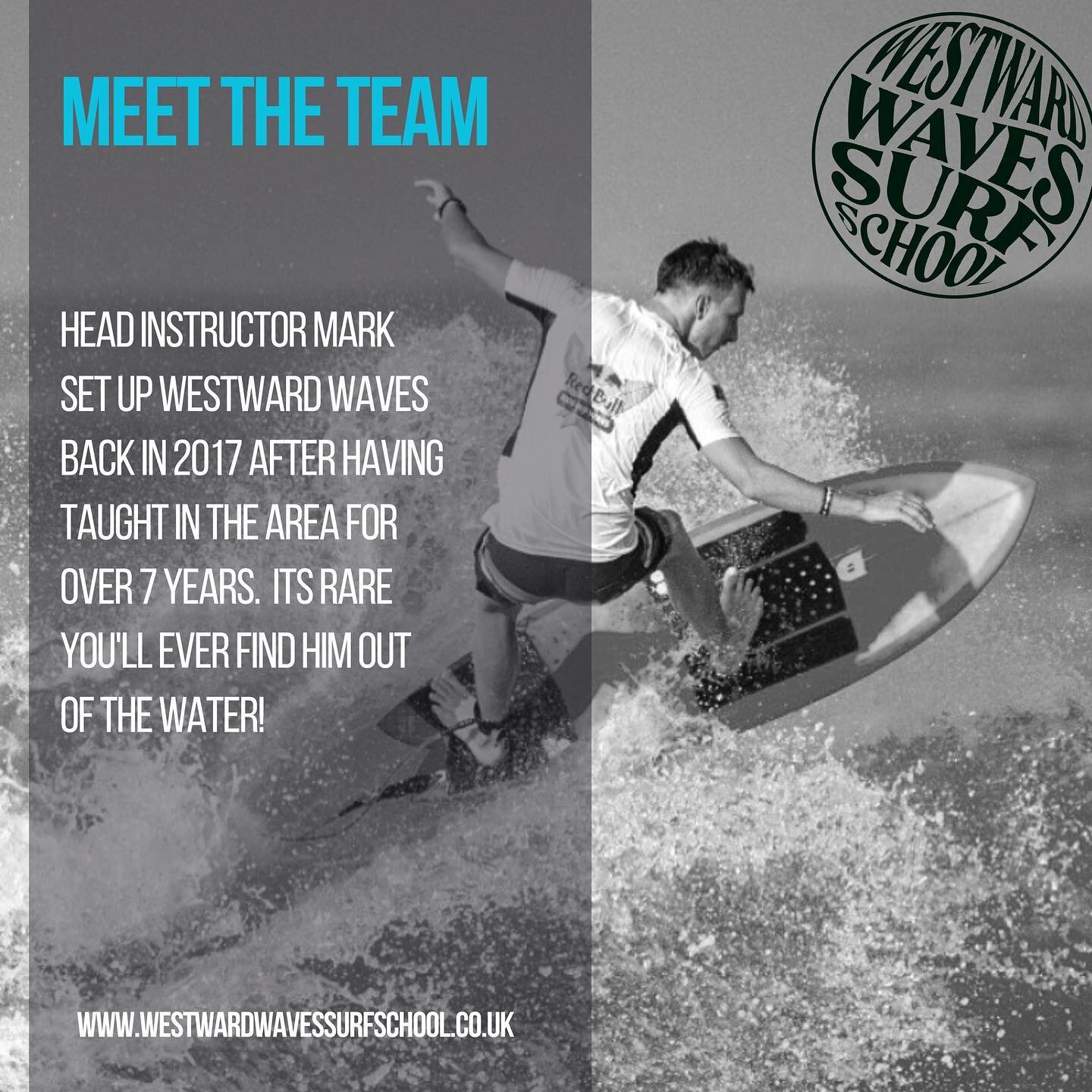 If you&rsquo;re new here we thought we&rsquo;d introduce you to the team! First up is Mark 🏄&zwj;♂️
Mark set up Westward Waves in 2017 after having worked in surf schools locally since the age of 14. He&rsquo;s rarely out of the water but when he is