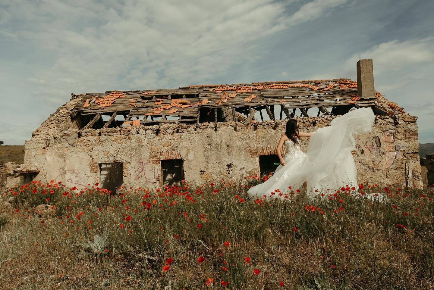 Campo! Amapolas! Y una ma&ntilde;ana maravillosa con esta parejita que tan bien nos caen.
.
@andremarcano @gsantoro19 
.

Vestido Galia Lahav @galialahav
Wedding planner @dimomenti.events
Peinado @eu.bustamante
Makeup @ilianartist 
Tarima @gabiprojec