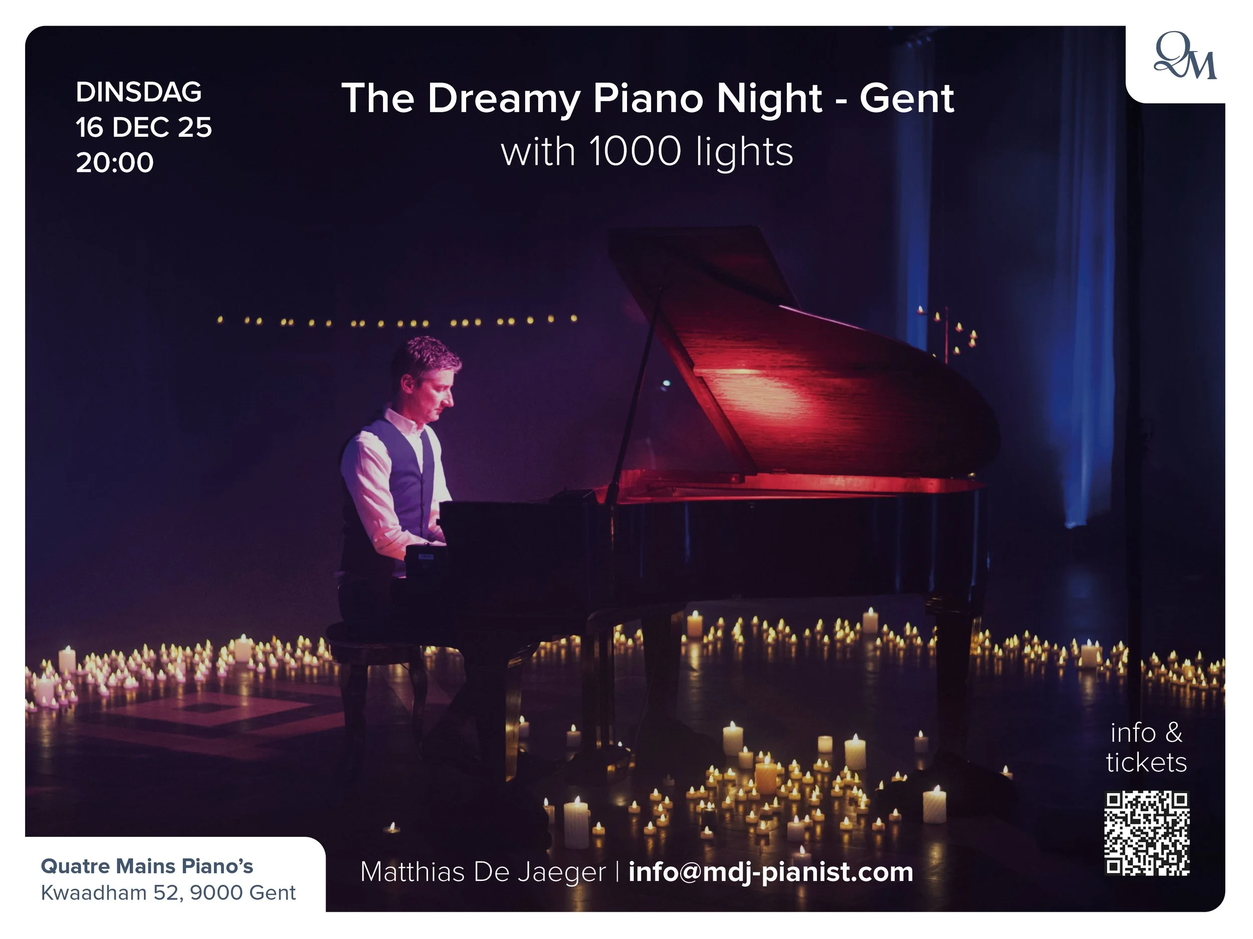 A Dreamy Piano Night - with 1000 lights by Matthias De Jaeger