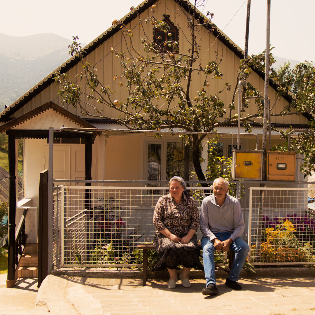 eng/rus Meet Mikhail and Natalia Rudamyodikin, a local couple in the Molokan village of Fioletovo, Tavush Province. Their guest house is one of many stops on our Soviet architecture themed road trip, &ldquo;Soviet Time Machine.&rdquo; Though not stri