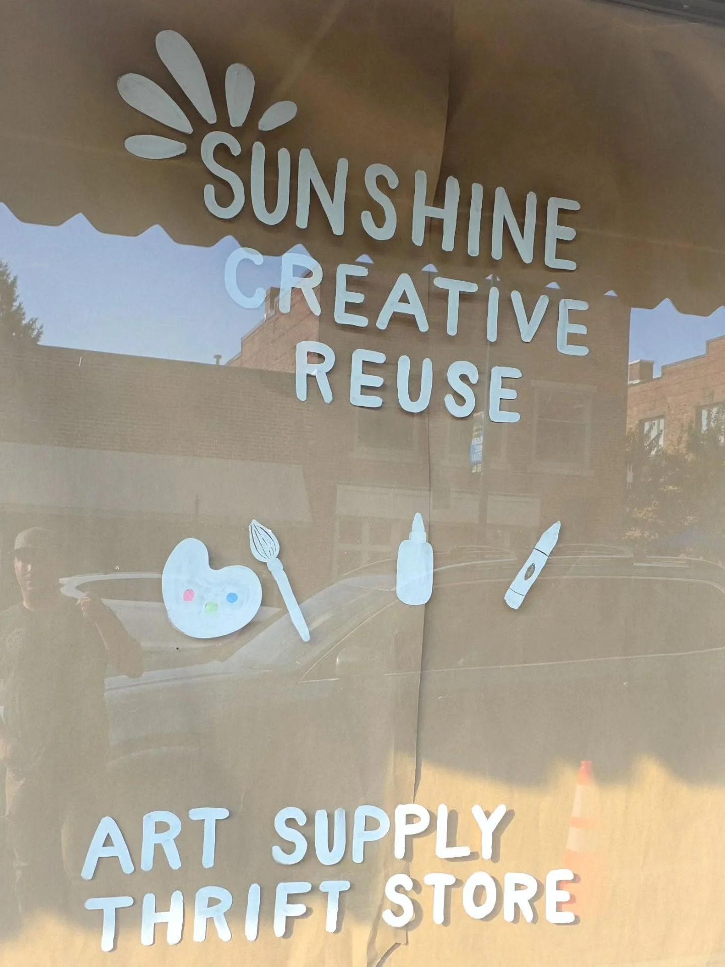 II've been volunteering with Sunshine Creative Reuse, an amazing art supply thrift store built around keeping creative materials out of the landfill. Yarn, paint, stamps, glue, whatever someone doesn't need anymore comes in instead of getting tossed,