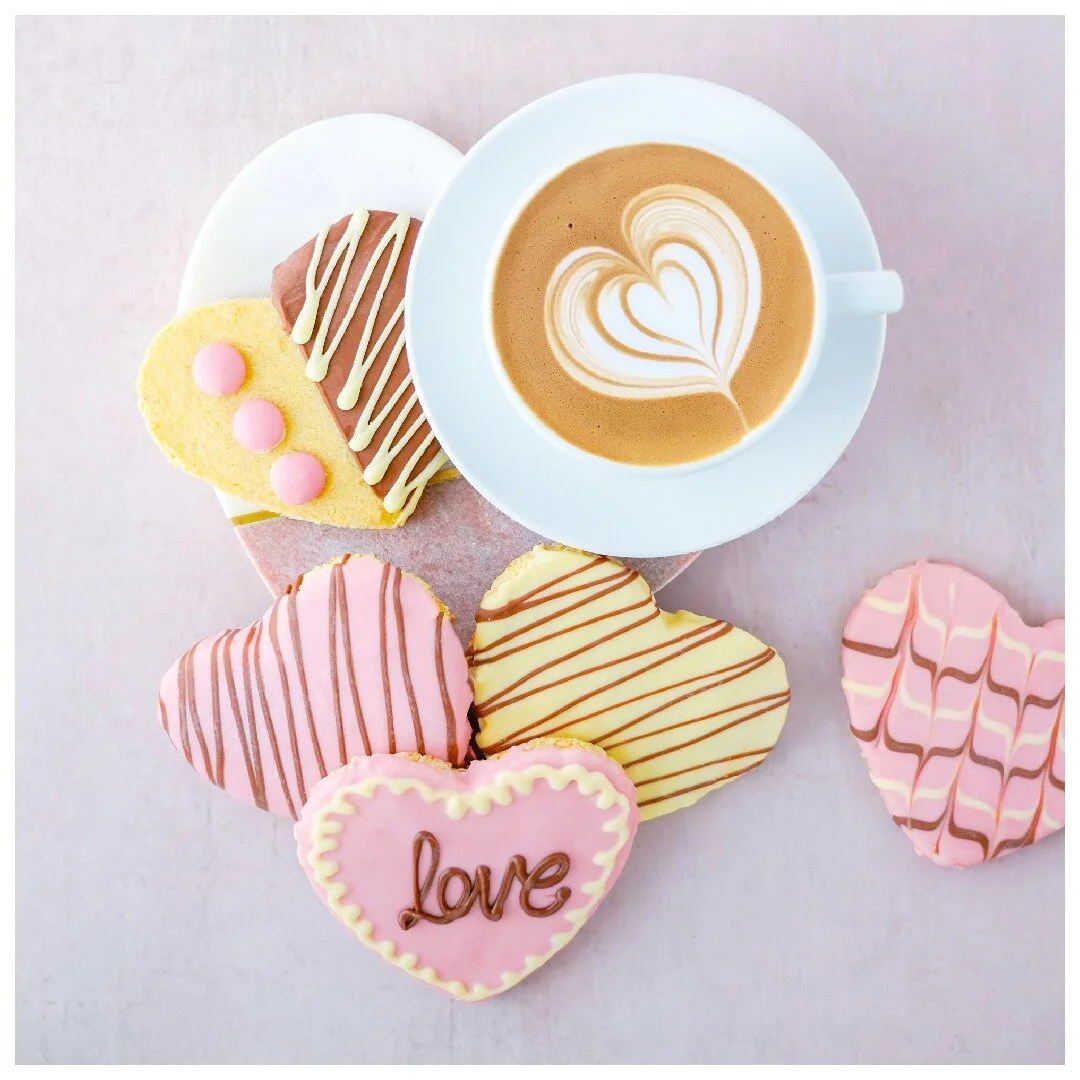 Something they'll LOVE! 😍 Treat a special someone to one of our homemade Valentines goodies; a delicious vanilla biscuit, lovingly decorated by hand. Pick one up in-store, from today! 💘 🍪

#valentinesday #bemyvalentine #February #valentinesgift #h