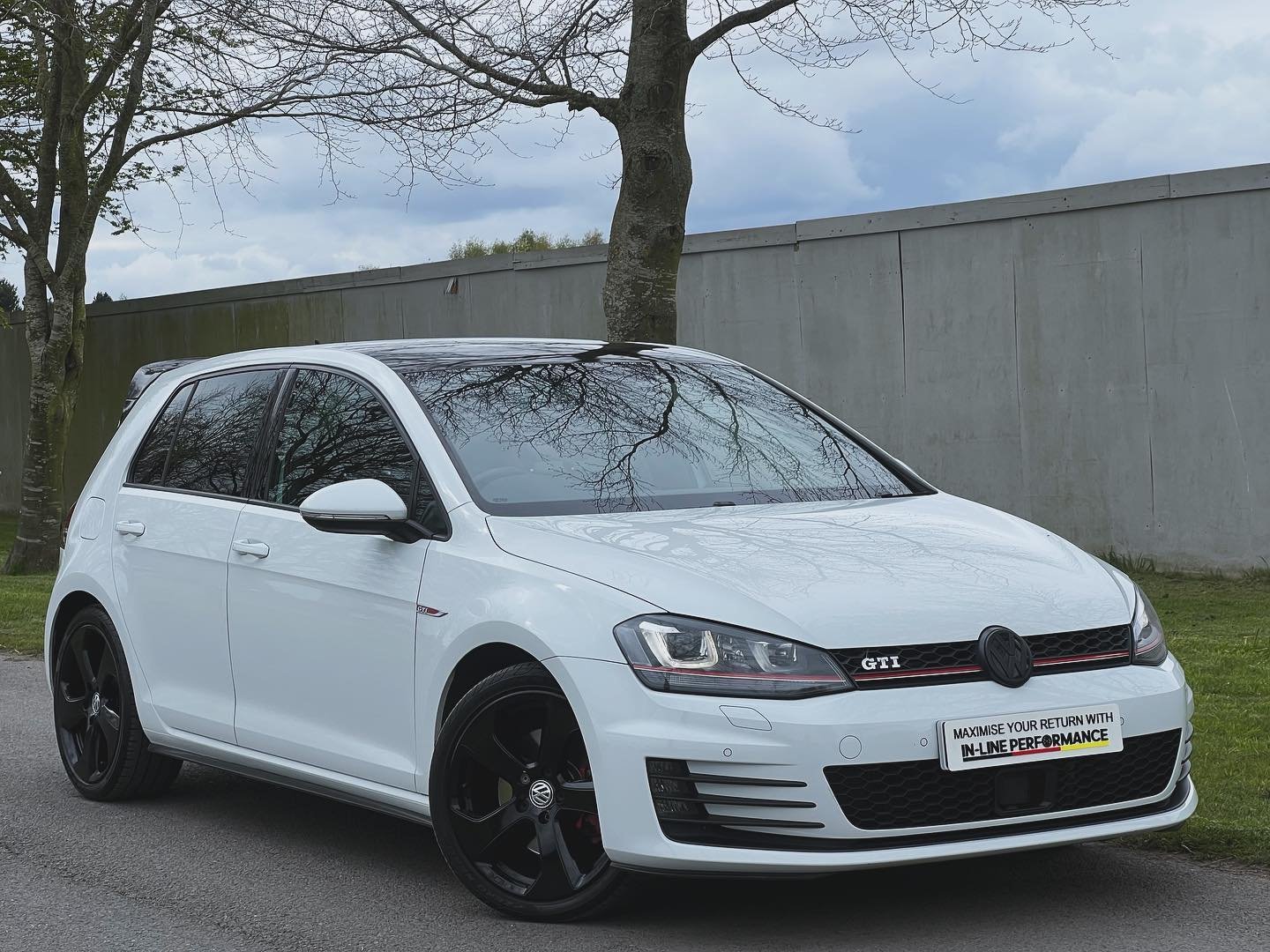 Here At IN-LINE PERFORMANCE We Take Pride And Joy Into Supplying You With Great Quality Vehicles. Here We Present To You This 2015  VW Golf GTI Finished In Metallic White.
We have Taken Into Consideration Its Desirable Specification Such As : Black L