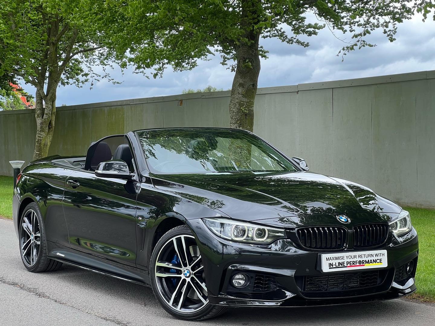 Here At IN-LINE PERFORMANCE We Take Pride And Joy Into Supplying You With Great Examples  Off German Engineering. We Are Proud To Present To You This 2019 BMW 435D Convertible Finished In A Desirable Black Sapphire  With Black Dokota Leather Interior