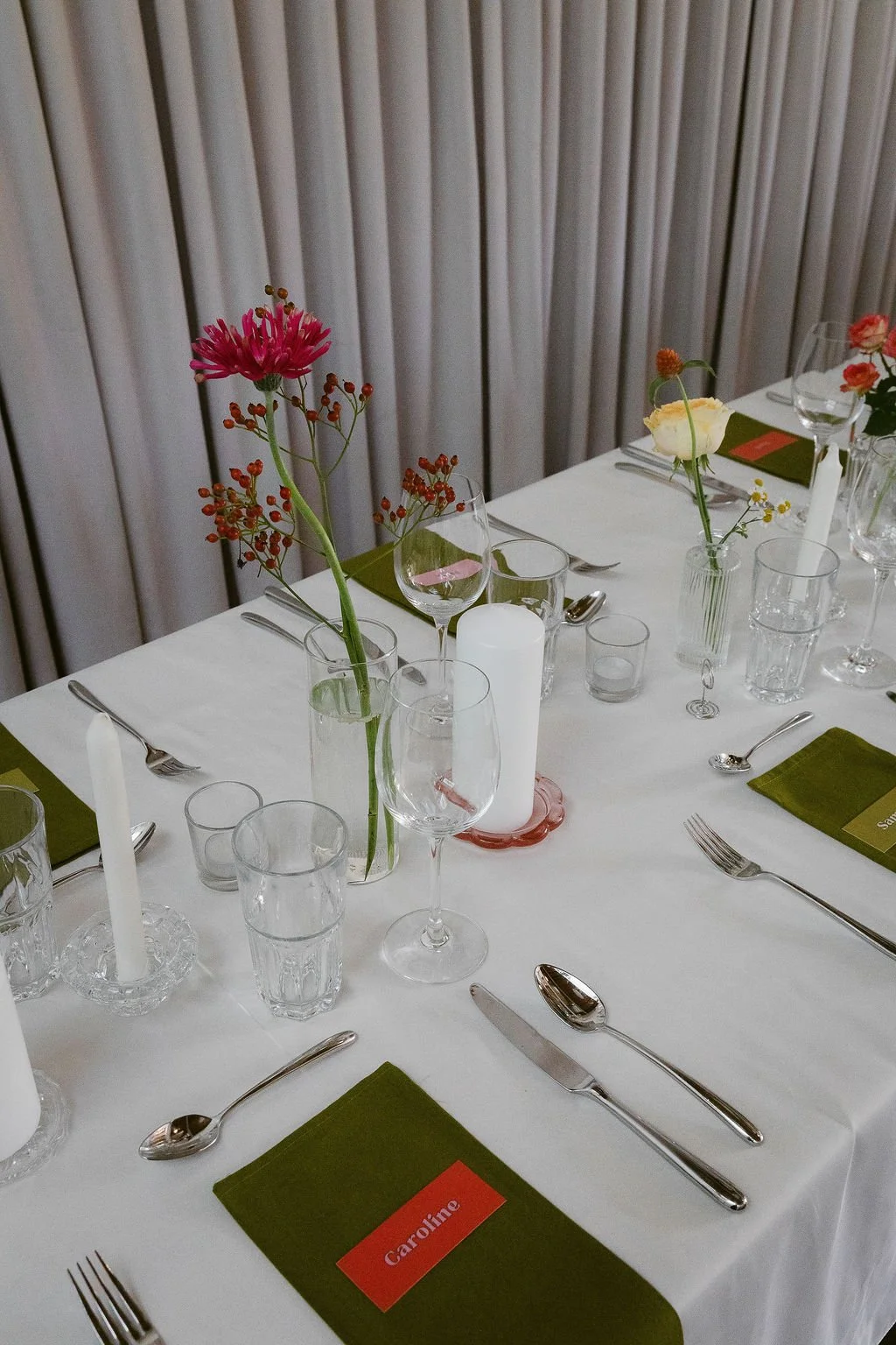 détails table des mariés