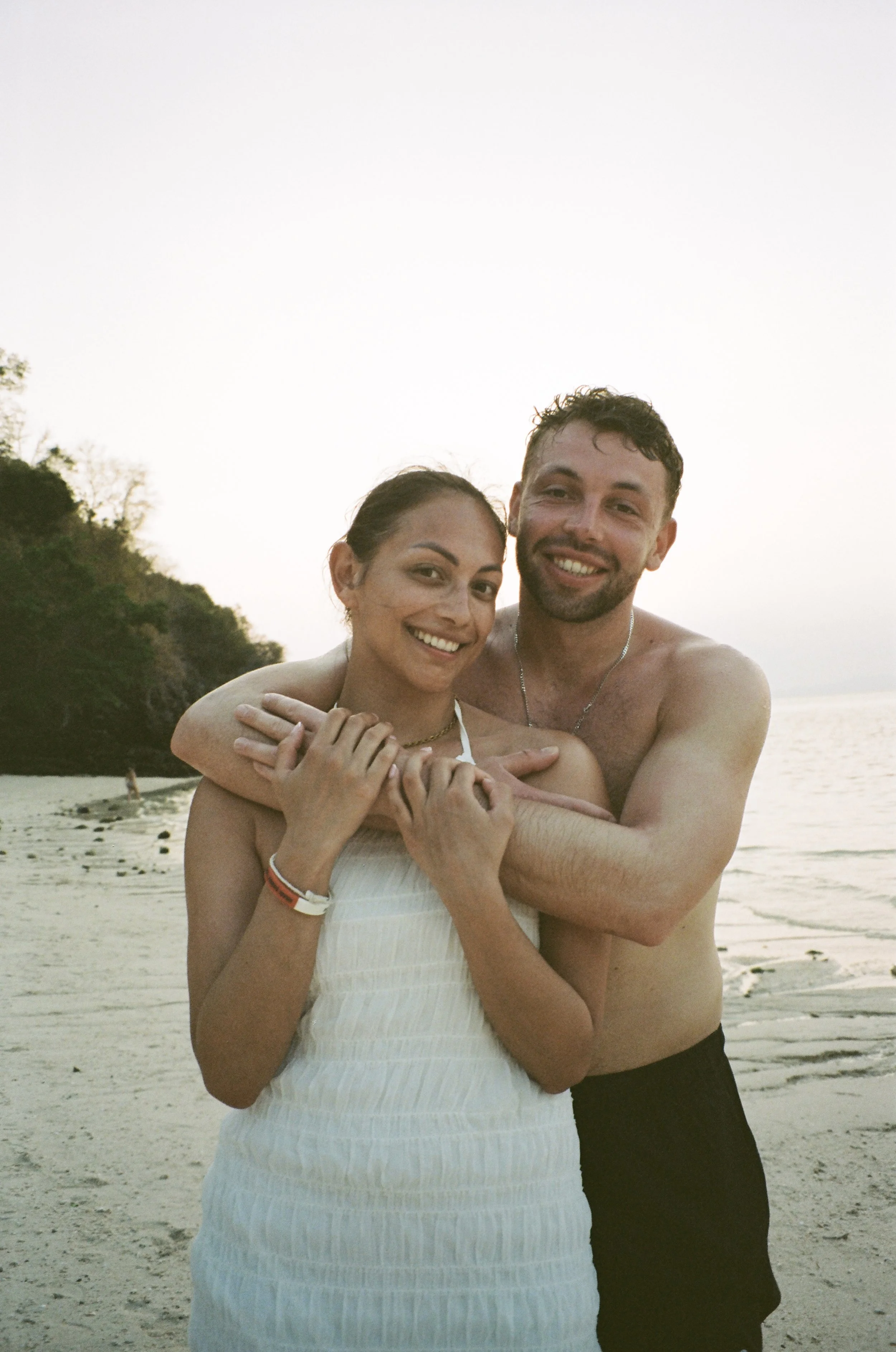 photo coupe Thailand au bord de la plage