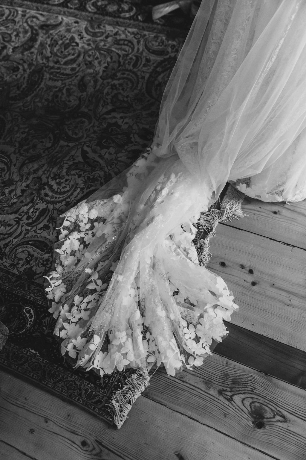 Détails robe mariée