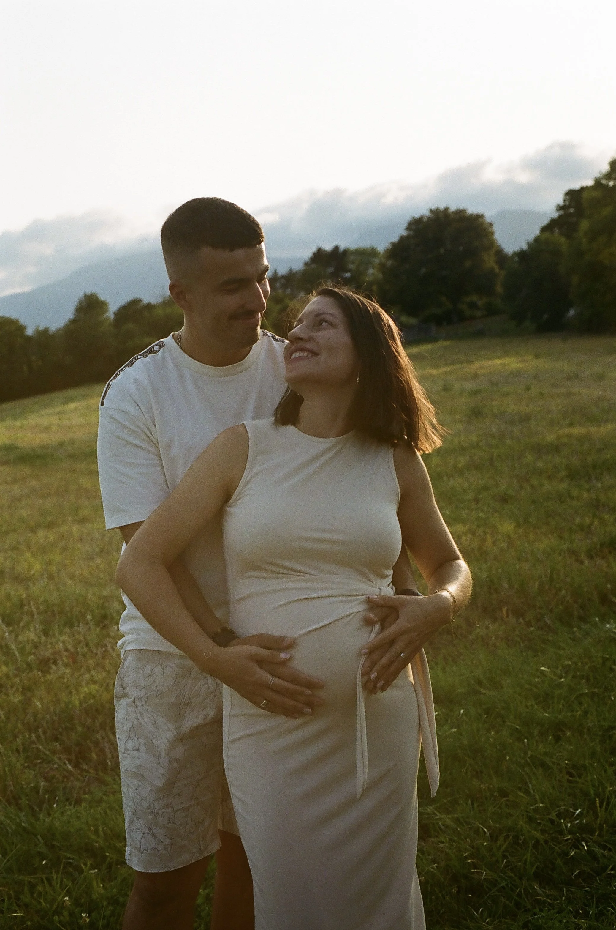 photo Argentique couple grossesse 