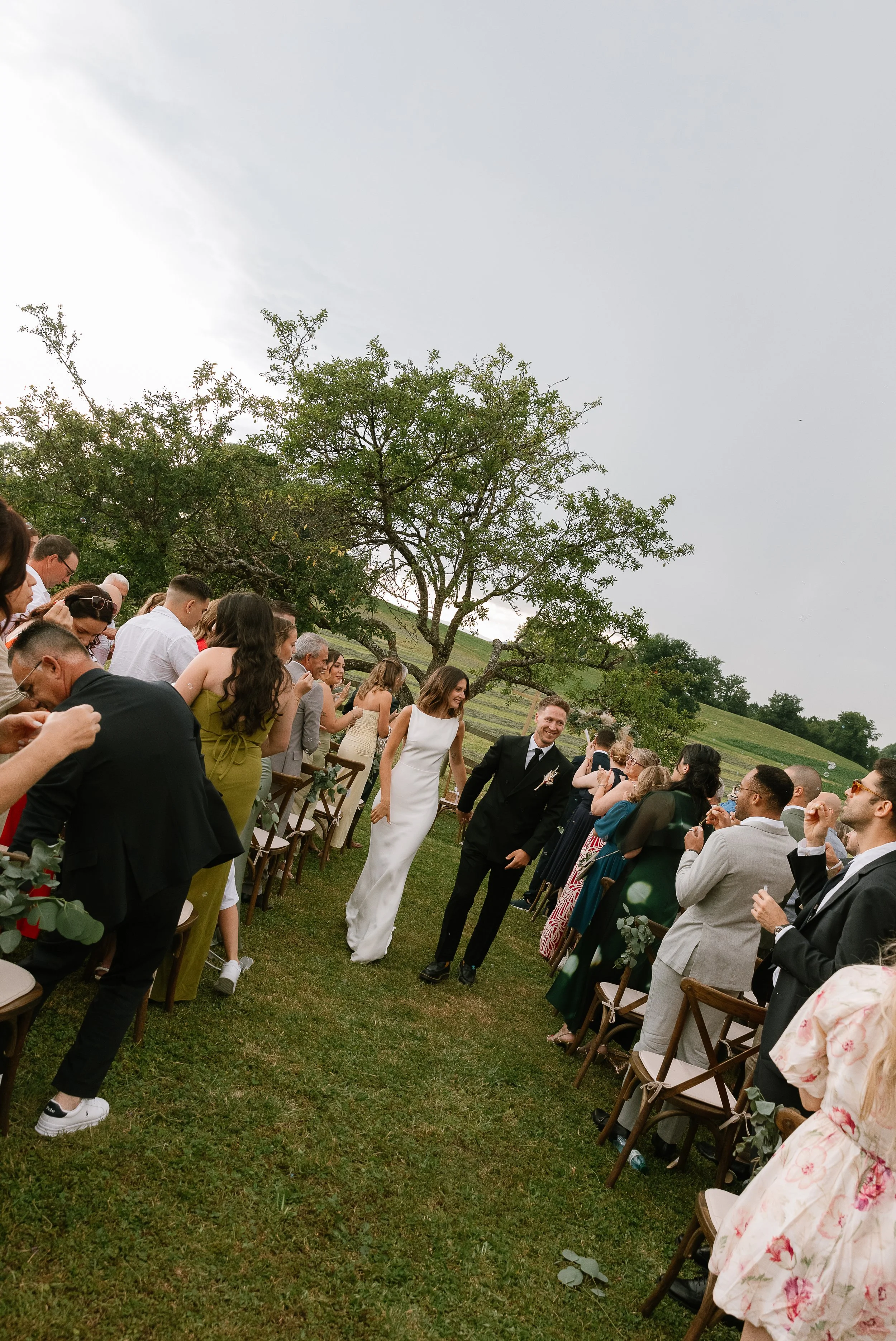 sortie de cérémonie de mariage 