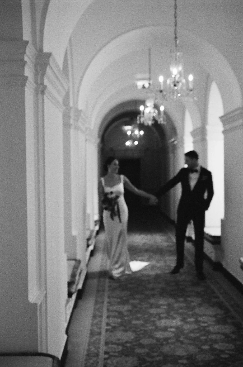 photo 35mm film black and white London the Ned wedding