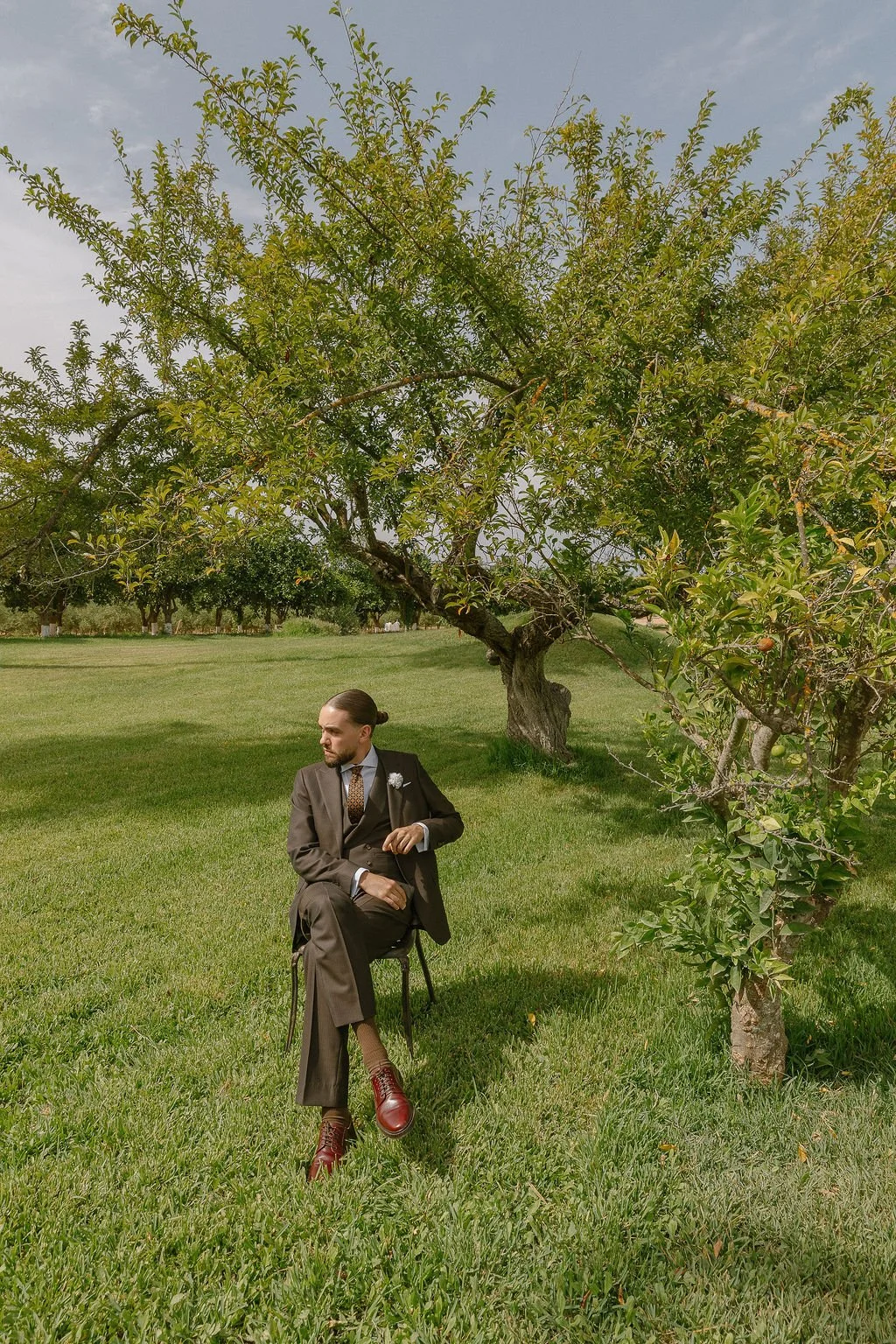 photo détail d'un marié