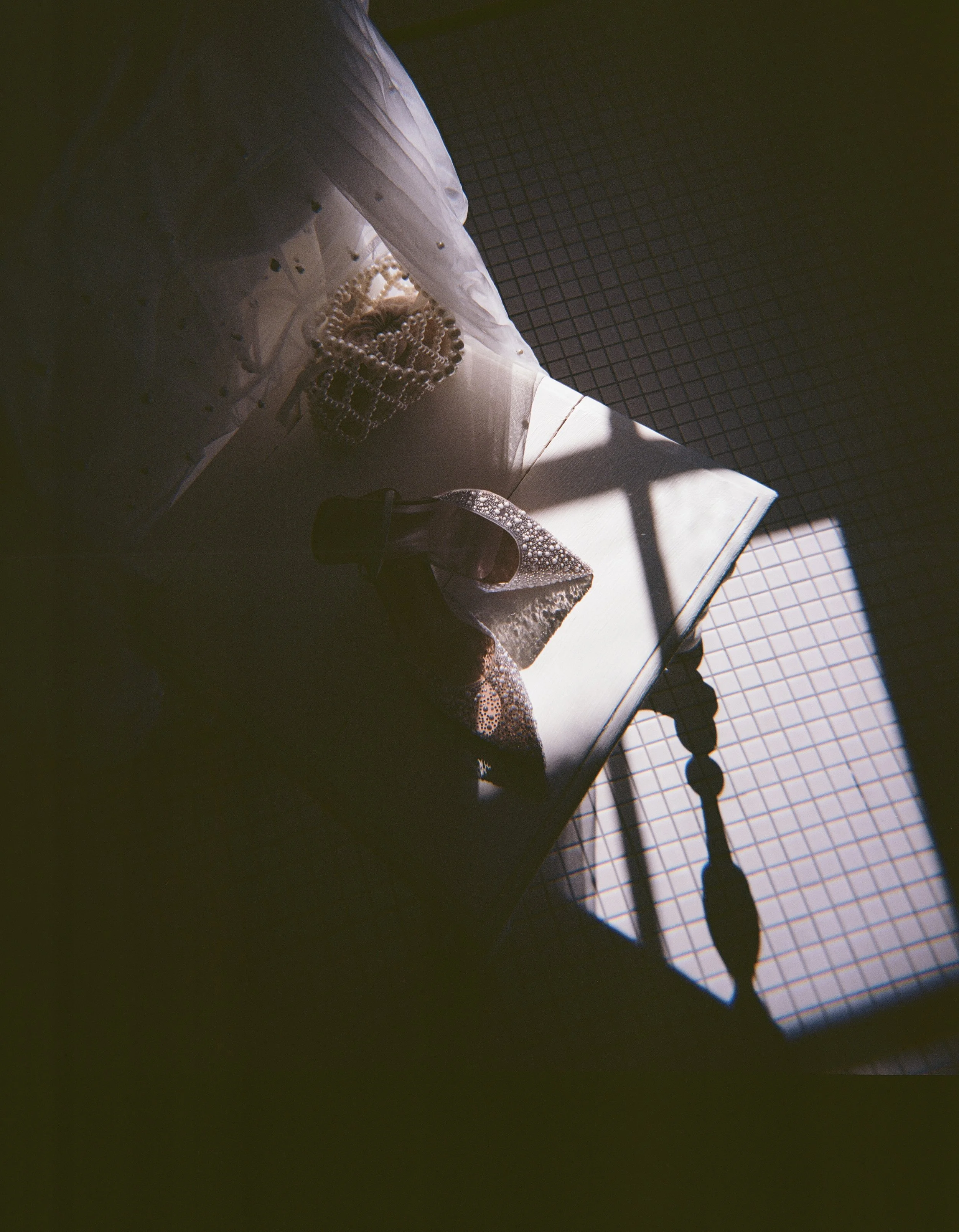 détail photo argentique mariage