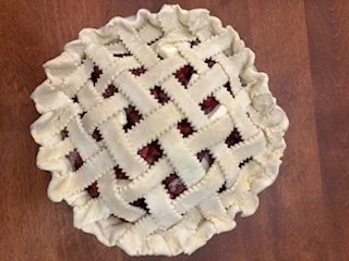 Cherry Lattice Pie + Paso 46 Cabernet Sauvignon