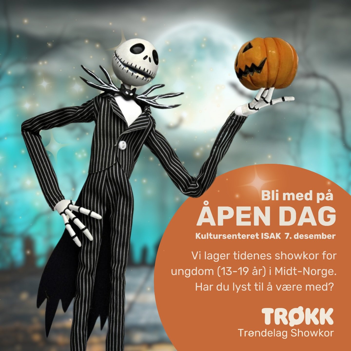 G&aring; ikke glipp av &aring;pen dag med TR&Oslash;KK Showkor l&oslash;rdag 7. desember! Husk &aring; melde deg p&aring; via nettsidene til Ung i Kor Midt🥳