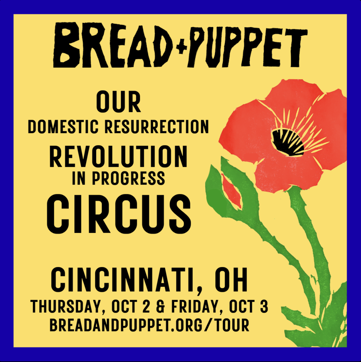 Bread & Puppet Fall Circus Tour