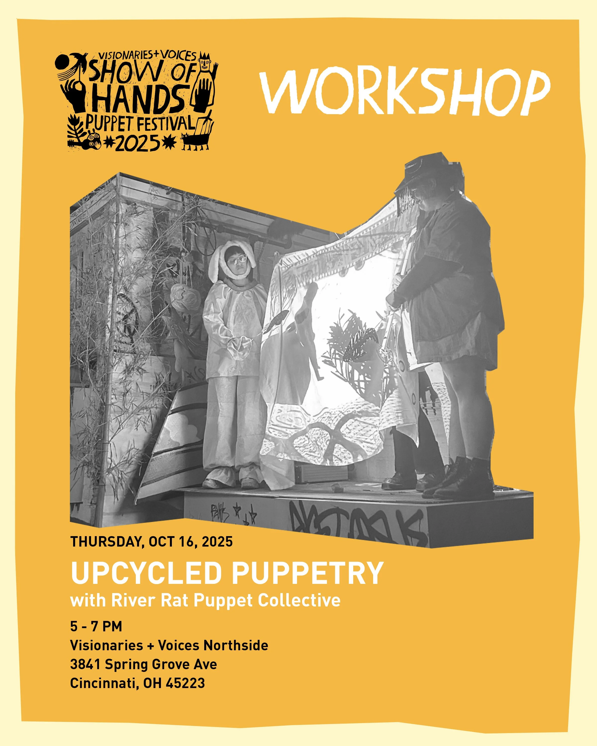 UPCYCLED PUPPETRY with River Rat Puppet Collective