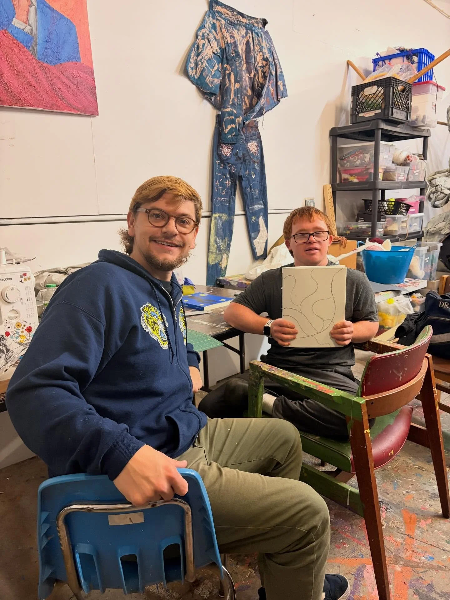 It all starts with a sketchbook ✍️
Collaborating artists Drew Yakscoe and Daniel Jones began dreaming up ideas by binding together a sketchbook!🗒️🖼️ From plans on paper to Double Vision 17, we are looking forward to show the world their creation on