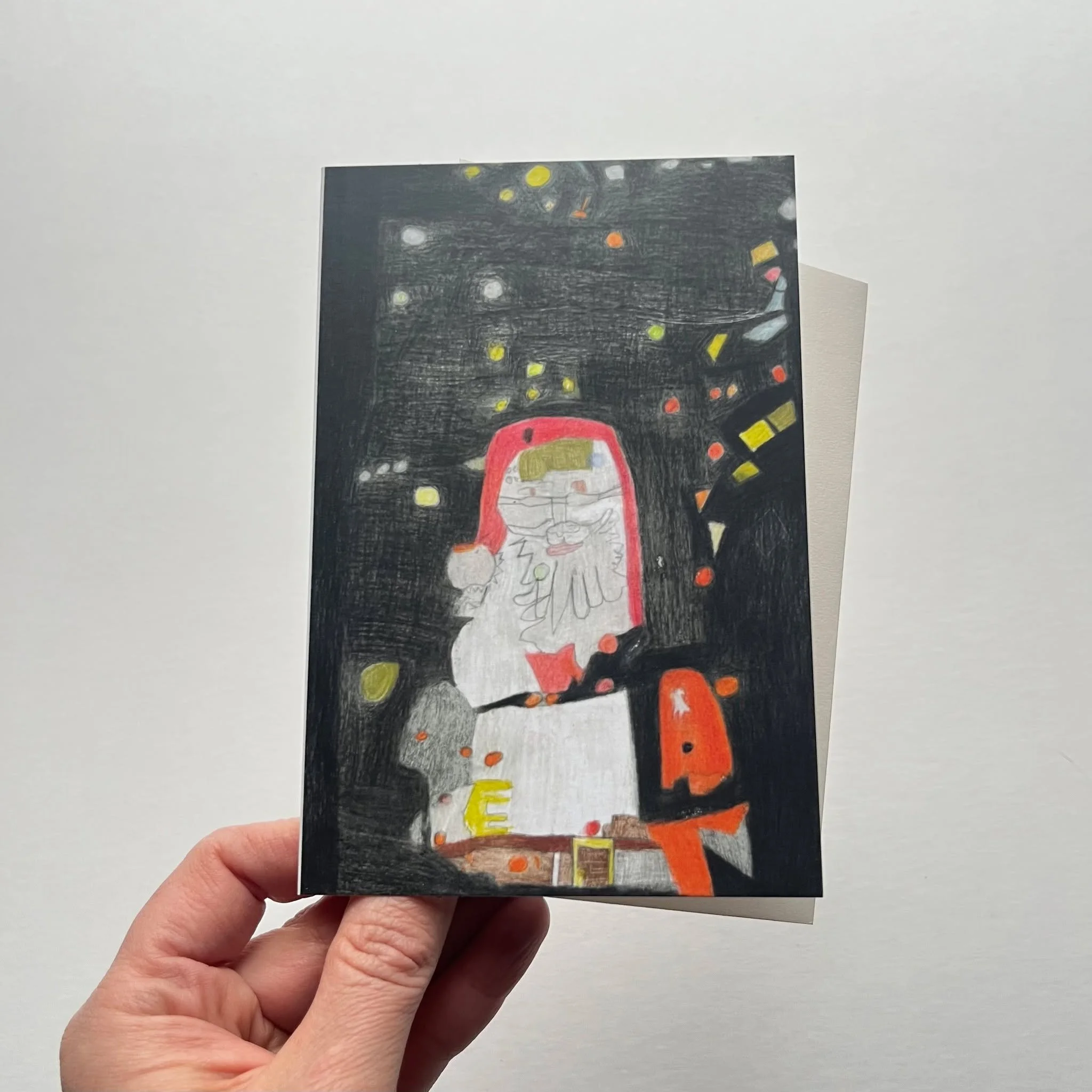 🔥 HOT DEAL ALERT 🔥
Speak from the heart with beautiful V+V art cards, 8 for $20 only at Holly Dazed  Friday, Dec 5th from 5-8pm! 
Andrew Hostick Santa Claus Greeting Card
Curtis Davis Snowman Greeting Card
Elmer H. Untitled Greeting Card
Kenny Barg