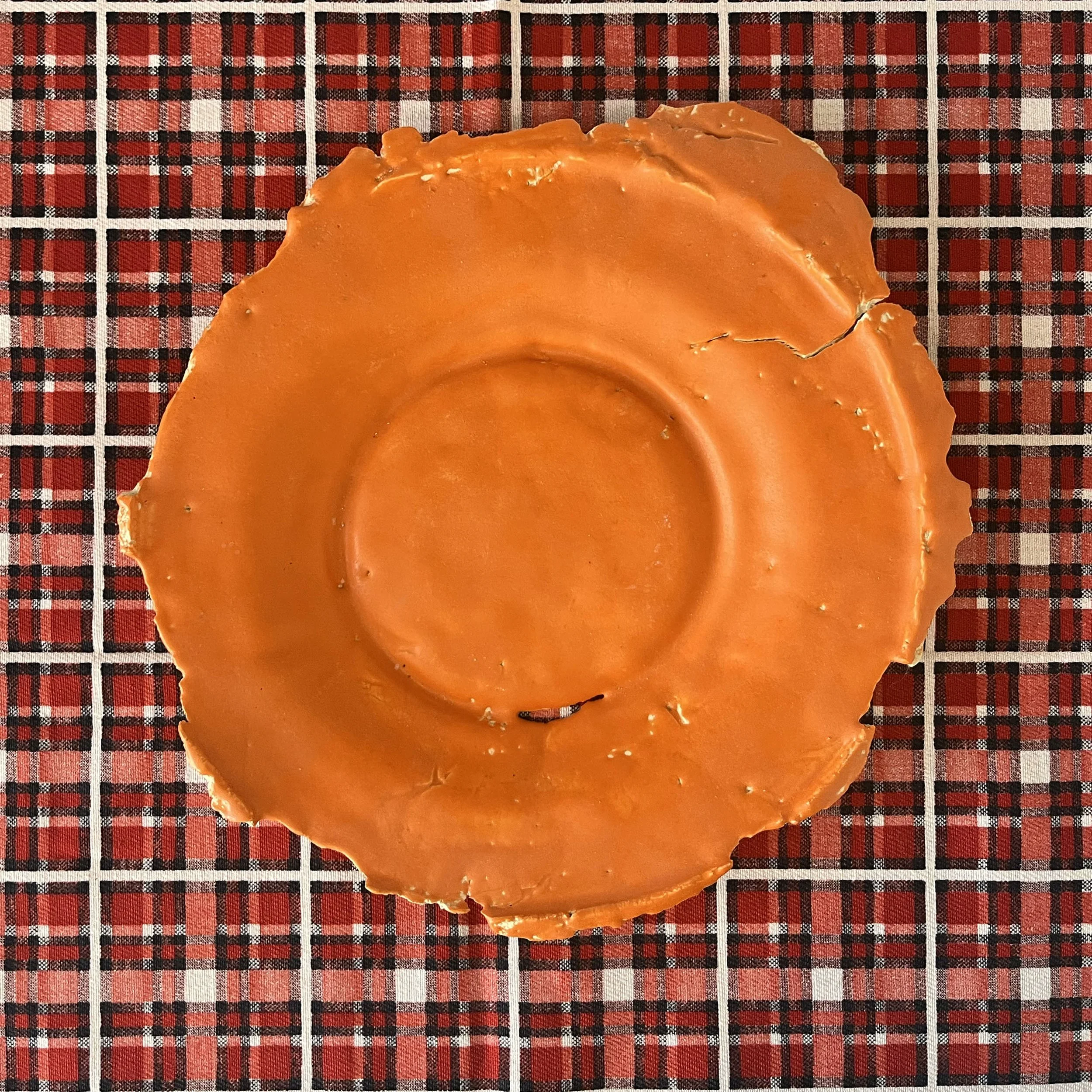 matt orange ceramic dish 2.jpg