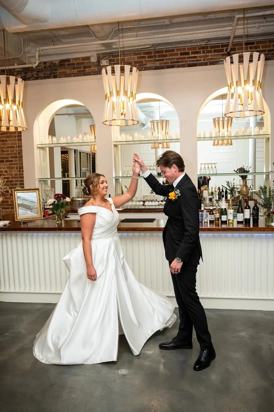 Happy couple at The Elia in Downtown Wilmington
