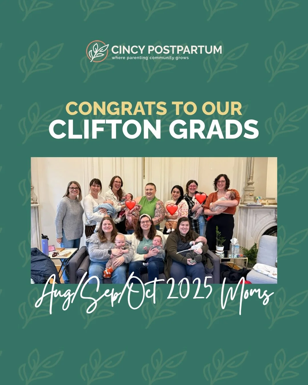 Last week we kicked off a few new 4th Trimester #CincyPostpartumCircles, including an Oct/Nov #CliftonGaslight circle, so it&rsquo;s time to celebrate our most recent Clifton alumni! 

Thank you to our facilitator Amy for thoughtfully holding this sp