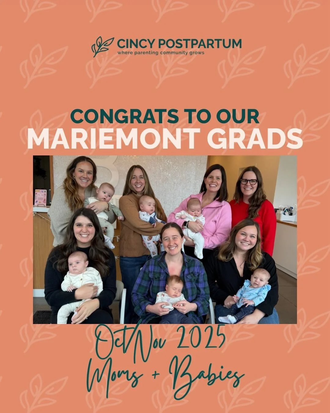 Today we&rsquo;re celebrating our recent Mariemont 4th Trimester #CincyPostpartumCircles graduates! 

Thanks for trusting us to be in your postpartum bubble&mdash; it&rsquo;s an honor to be part of this special chapter. We are so happy for you and yo