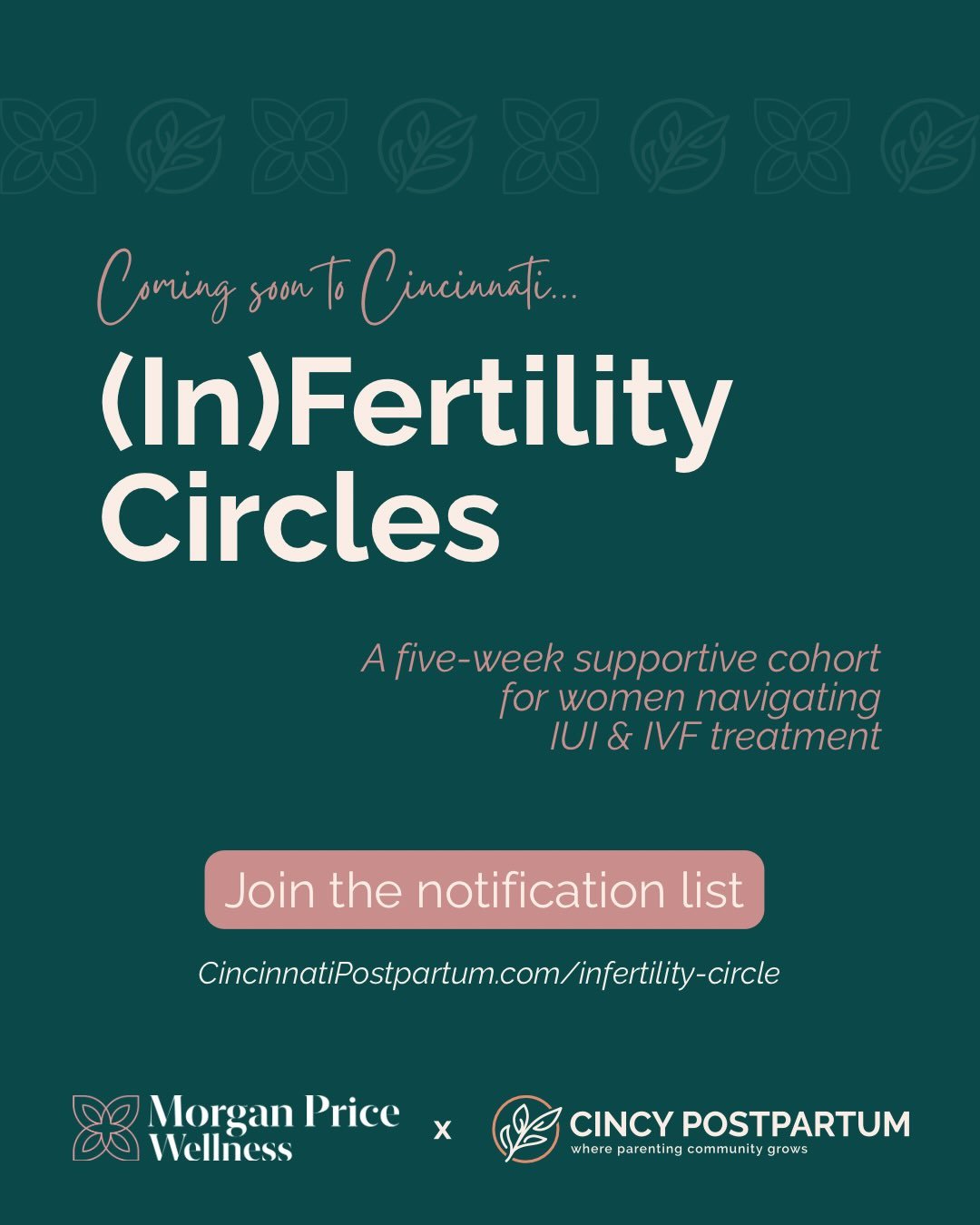 It&rsquo;s been a long time coming&hellip;

This fall, we&rsquo;re launching our NEW (In)Fertility Circles.

⭕ Five weeks.
⭕ Cohort-based.
⭕ Thoughtfully facilitated.

Together, we&rsquo;ll process the emotional weight of infertility: relationships, 